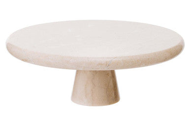 Orsina Himaya Champagne Marble Cake Stand – Polished Pedestal Server