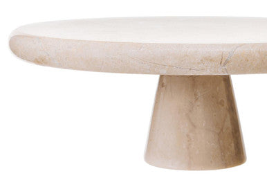 Orsina Himaya Champagne Marble Cake Stand – Polished Pedestal Server