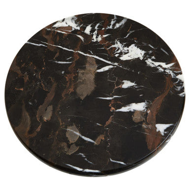 Orsina Marmore Black and Gold Marble Cake Stand – Luxury Dessert Pedestal