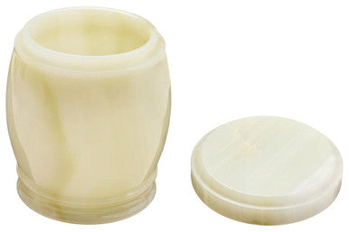 Orsina Marmore Onyx Storage Jar – Handcrafted Natural Stone Canister