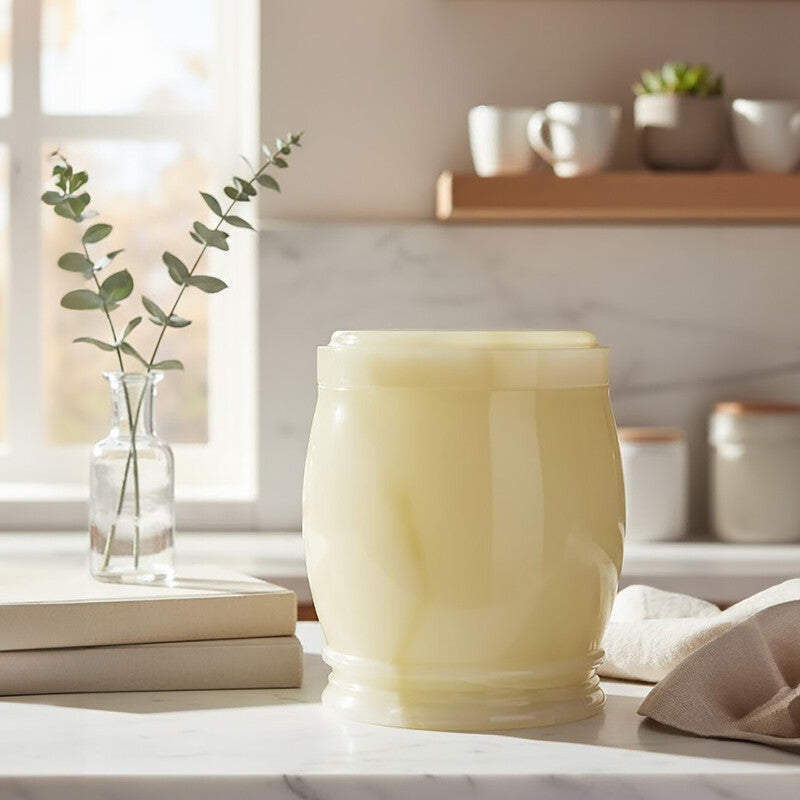 Orsina Marmore Onyx Storage Jar – Handcrafted Natural Stone Canister