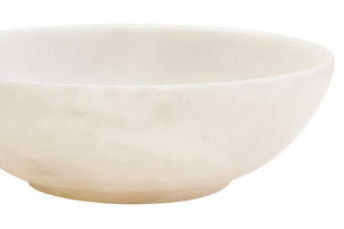 Orsina Marmore White Marble Bowl – Handcrafted Luxury Serveware