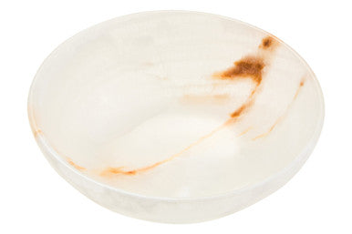 Orsina Marmore Onyx Bowl – Handcrafted Natural Stone Serving Piece