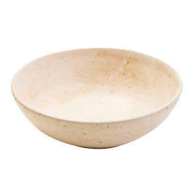 Orsina Marmore Cream Marble Bowl – Handcrafted Round Serving Tableware