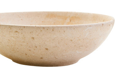 Orsina Marmore Cream Marble Bowl – Handcrafted Round Serving Tableware