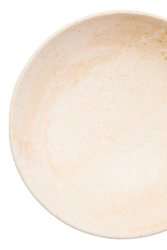 Orsina Marmore Cream Marble Bowl – Handcrafted Round Serving Tableware
