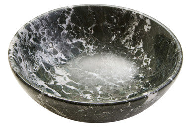 Orsina Marmore Black and White Marble Bowl – Handcrafted Stone Decor