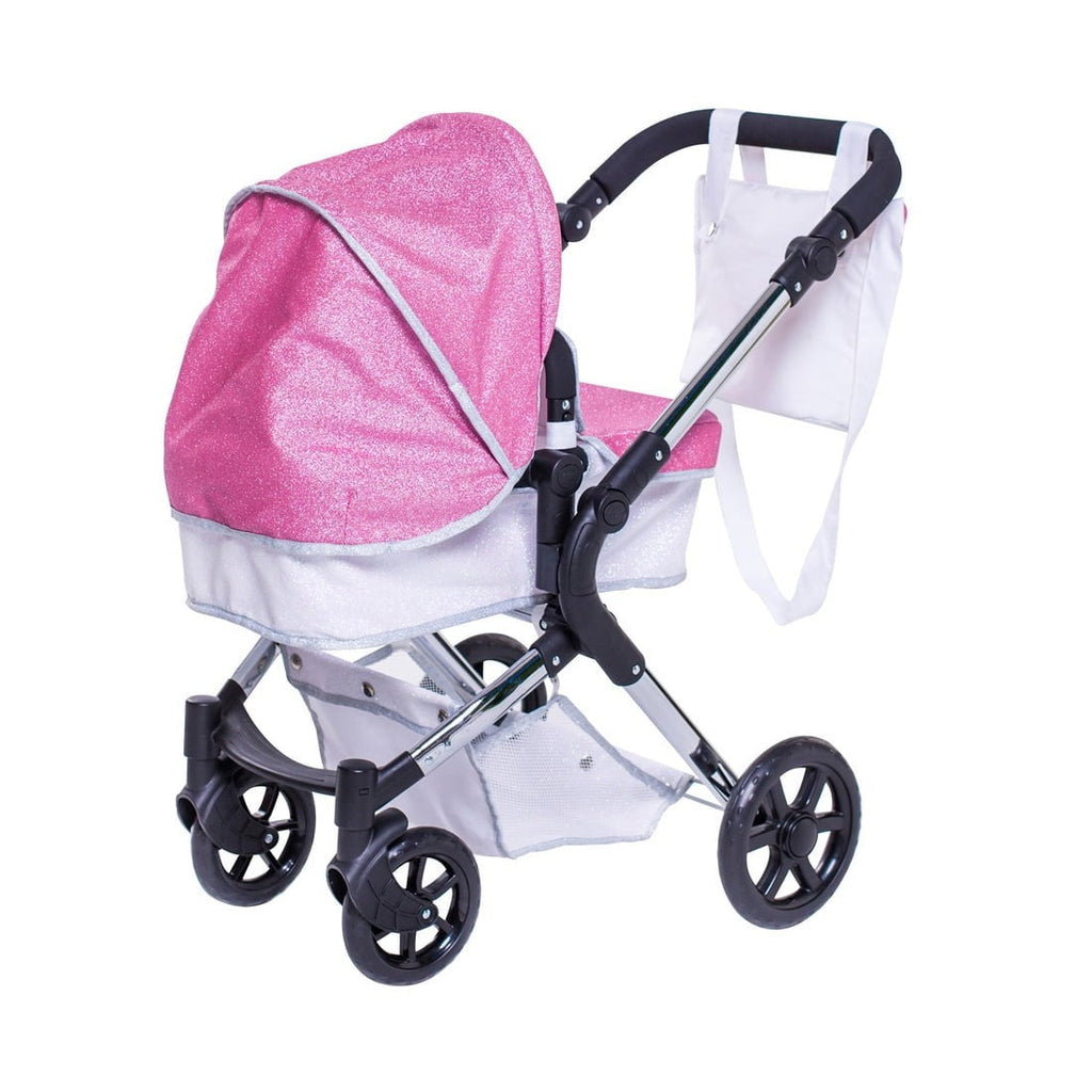 Roma Stephanie Dolls Pram Bundle with Pram / Pushchair, Doll, Highchair, Bag, Parasol & Pram set