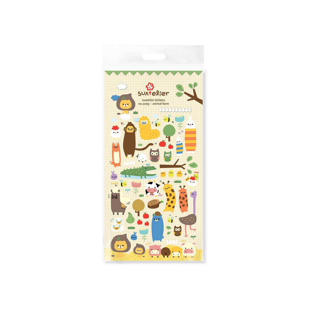 Suatelier Animal Farm Cute Decorative Stickers for Scrapbooking