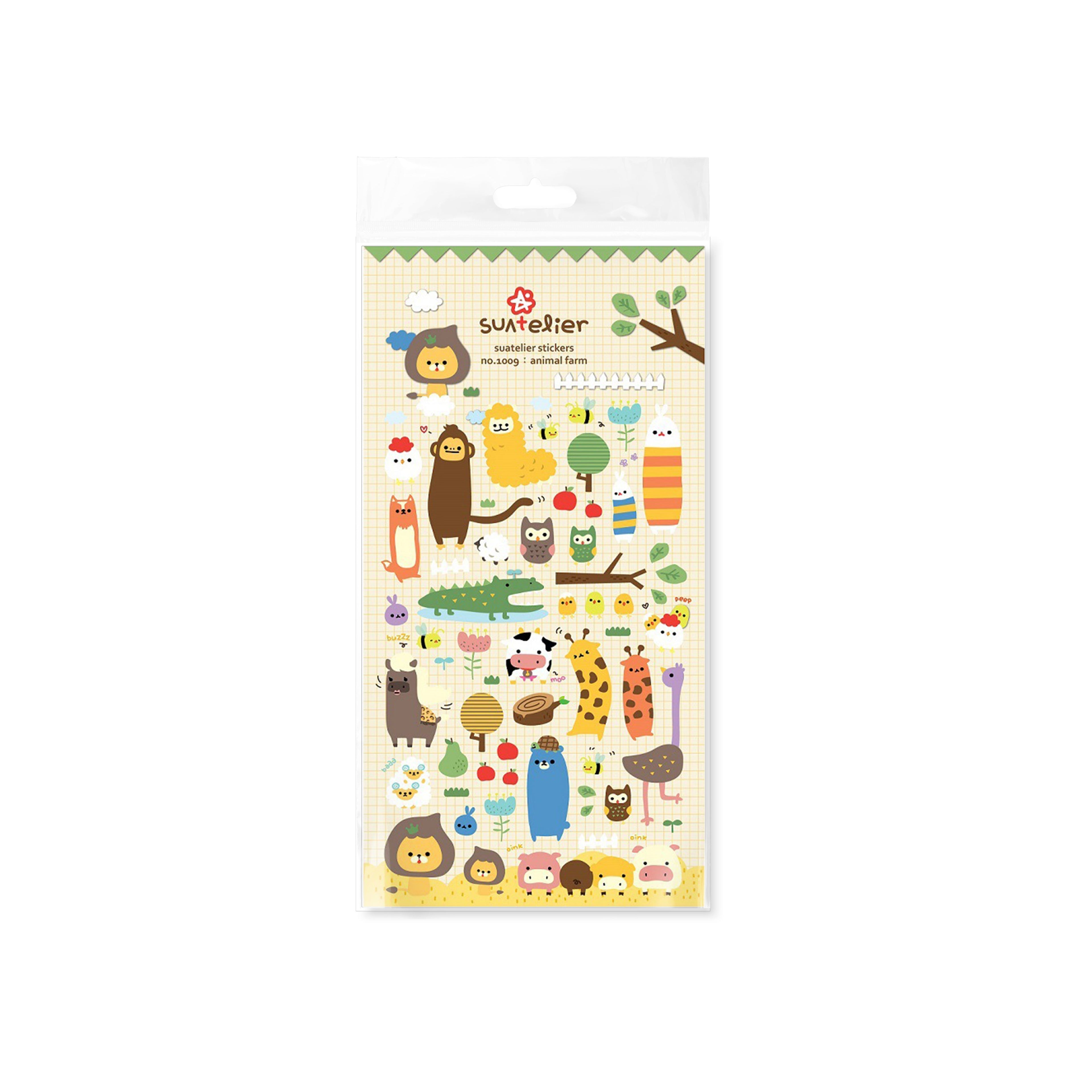 Suatelier Animal Farm Cute Decorative Stickers for Scrapbooking