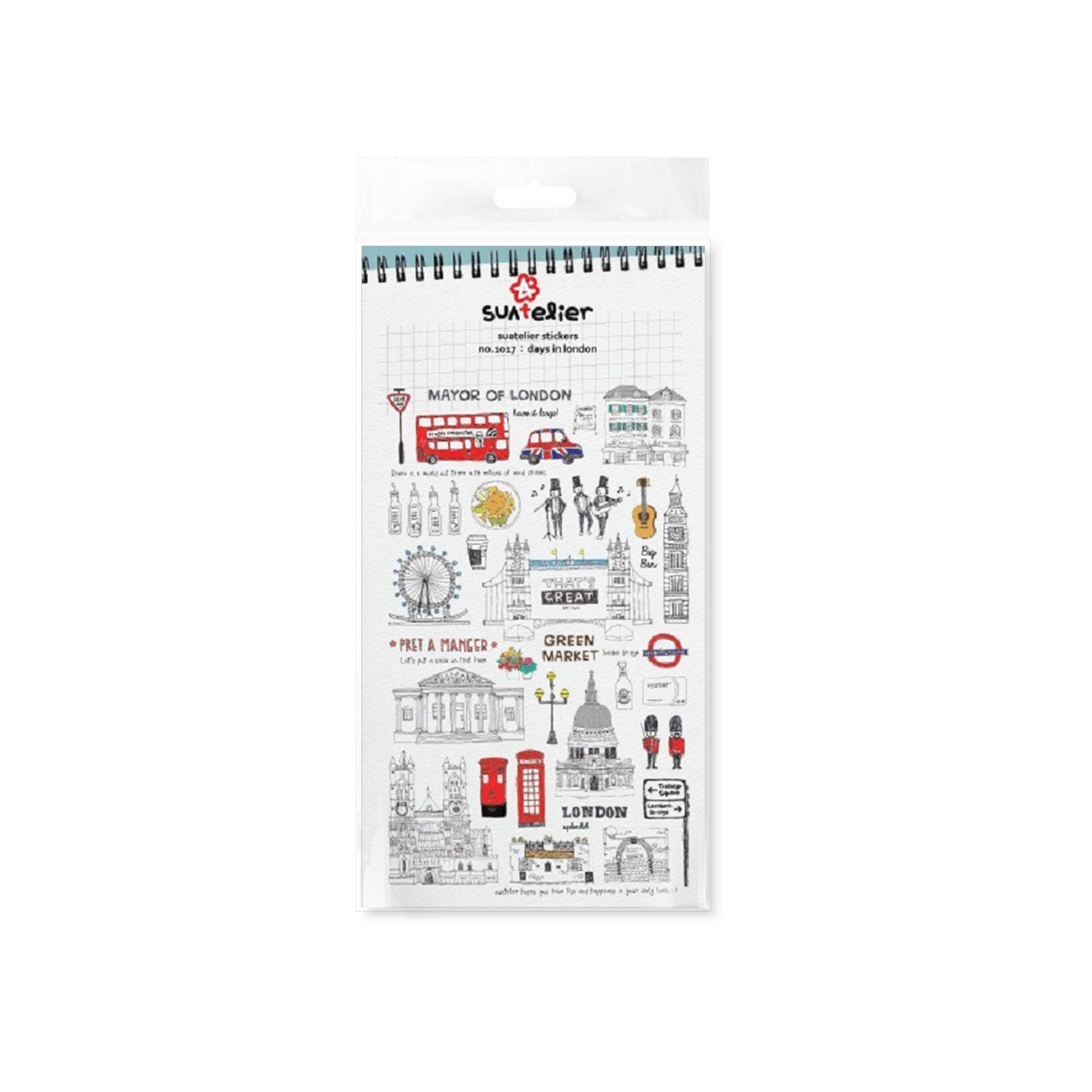 Suatelier London Theme Decorative Stickers for Journaling by LuLuFun