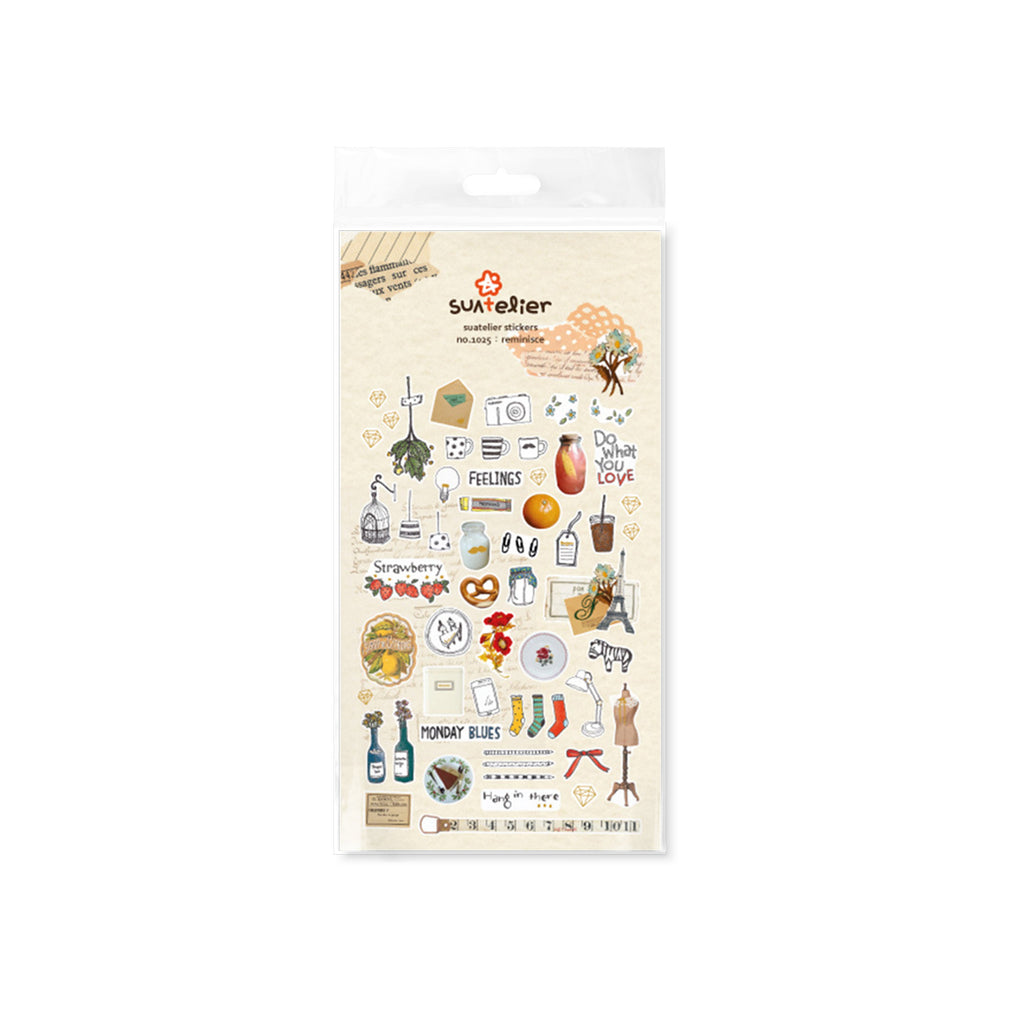 Suatelier Reminisce Decorative Stickers for Journaling and Scrapbooking