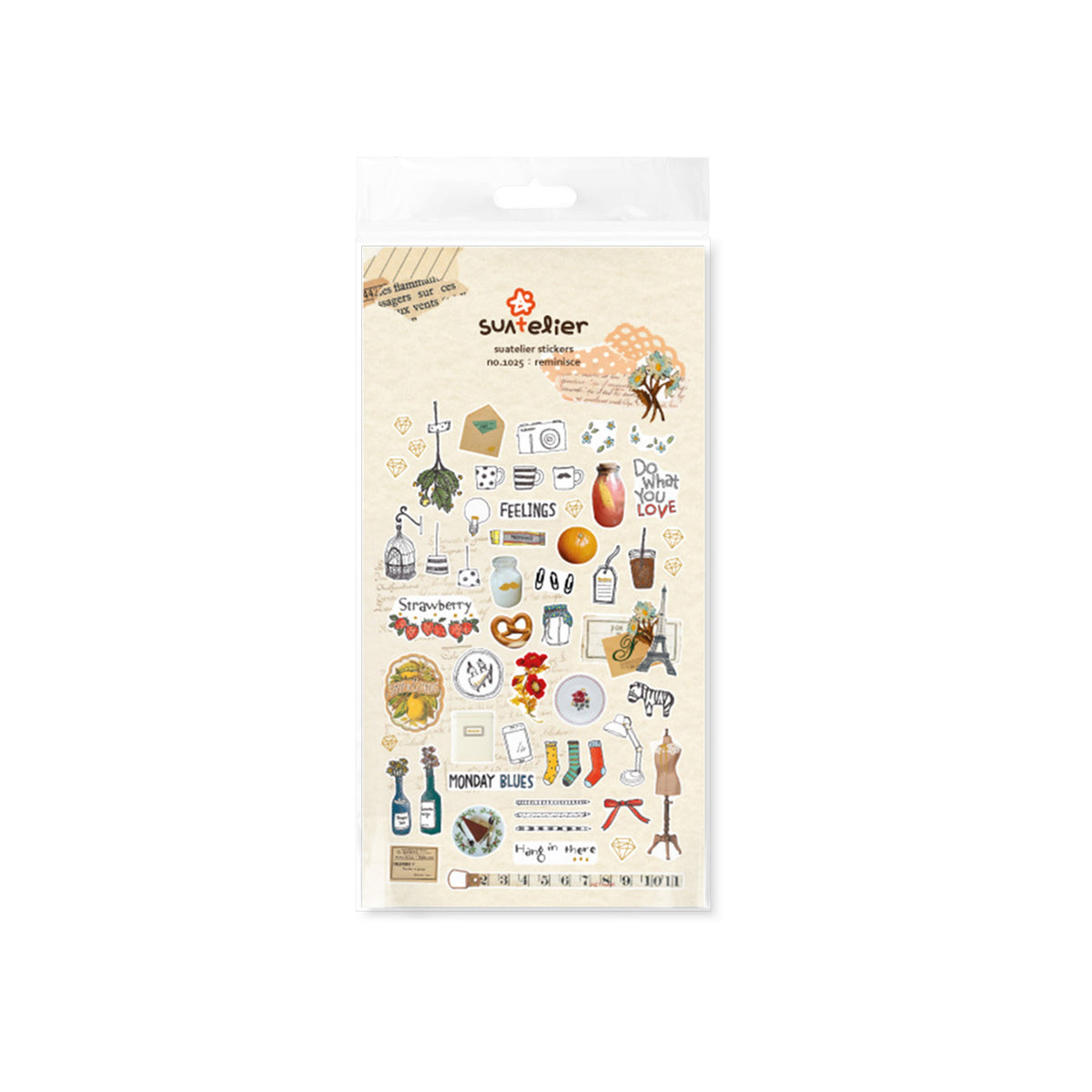 Suatelier Reminisce Decorative Stickers for Journaling and Scrapbooking