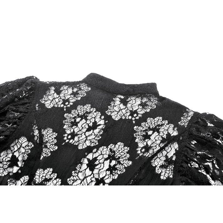Dark in Love Ophelia Black Lace Corset Top – Victorian Goth Style