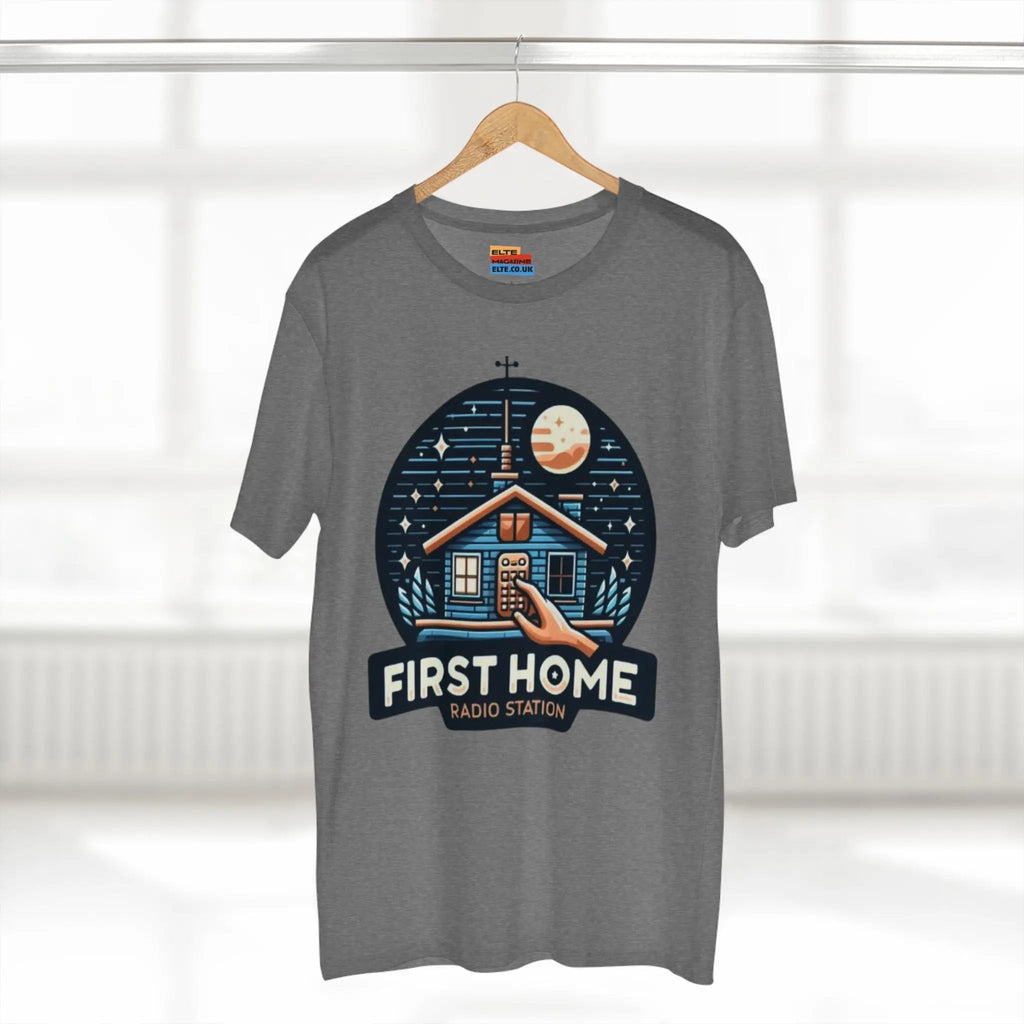 First Home Radio Station Graphic Tee - Celebrate Unity and Nostalgia