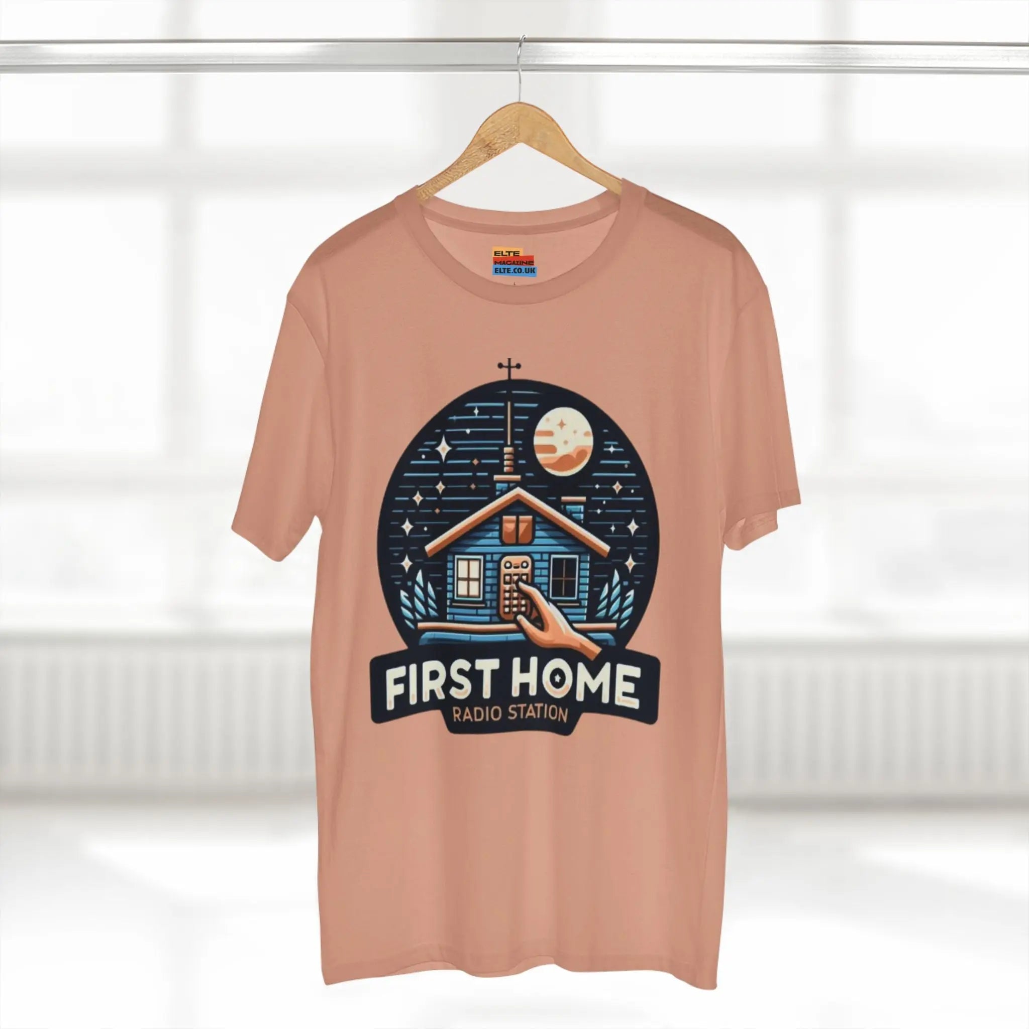 First Home Radio Station Graphic Tee - Celebrate Unity and Nostalgia