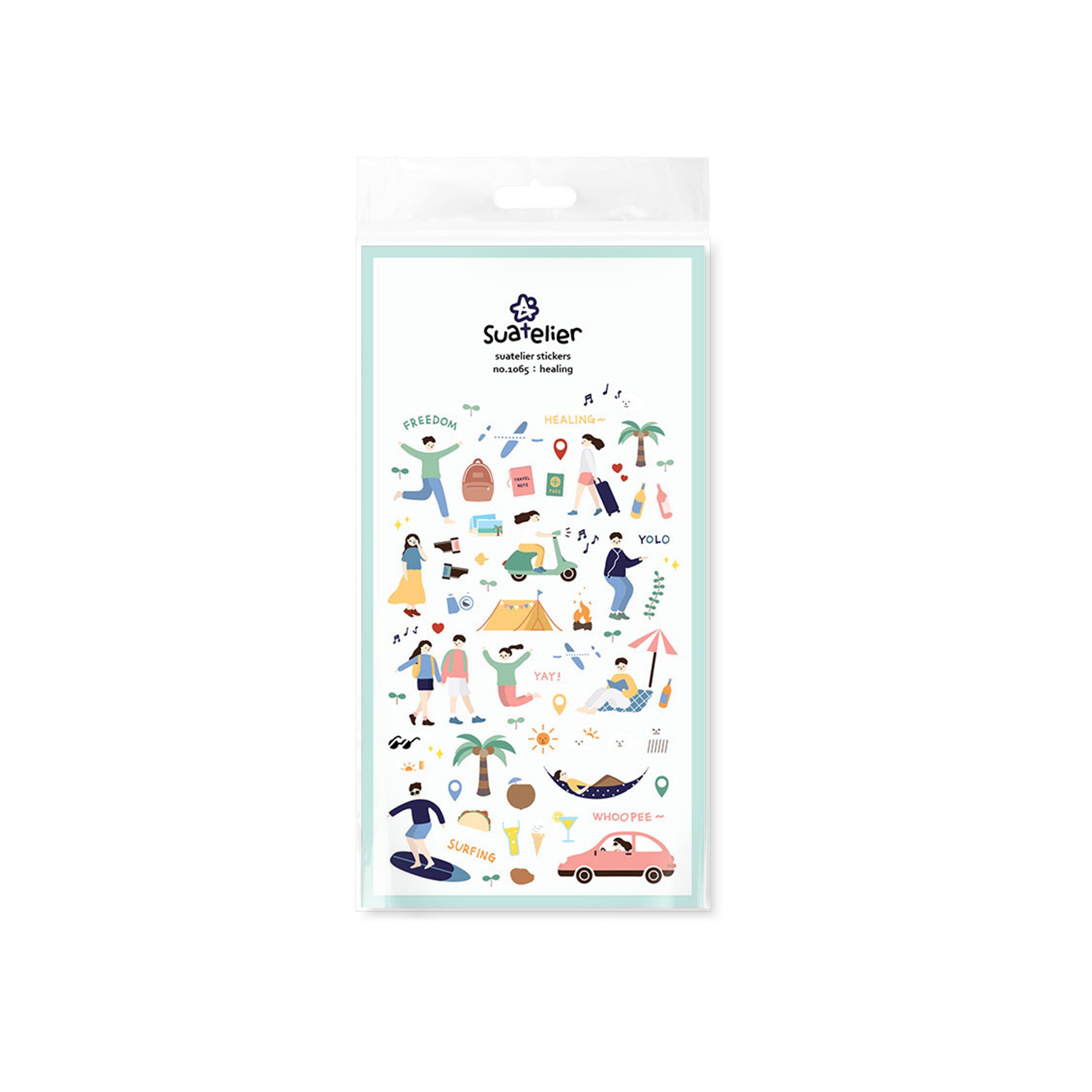 Suatelier Healing Decorative Stickers for Journaling and Scrapbooking