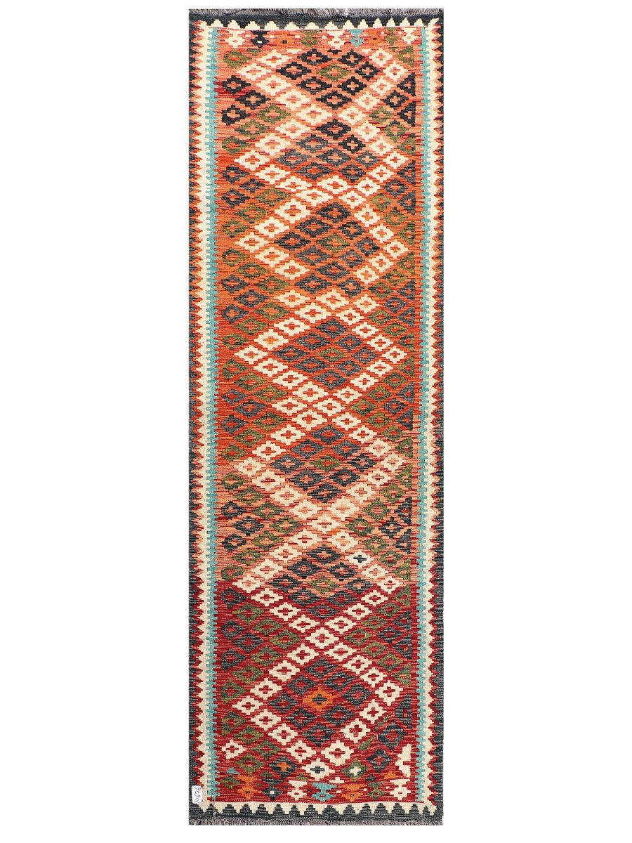 Maimana Kilim Runner - 296 x 94 cm