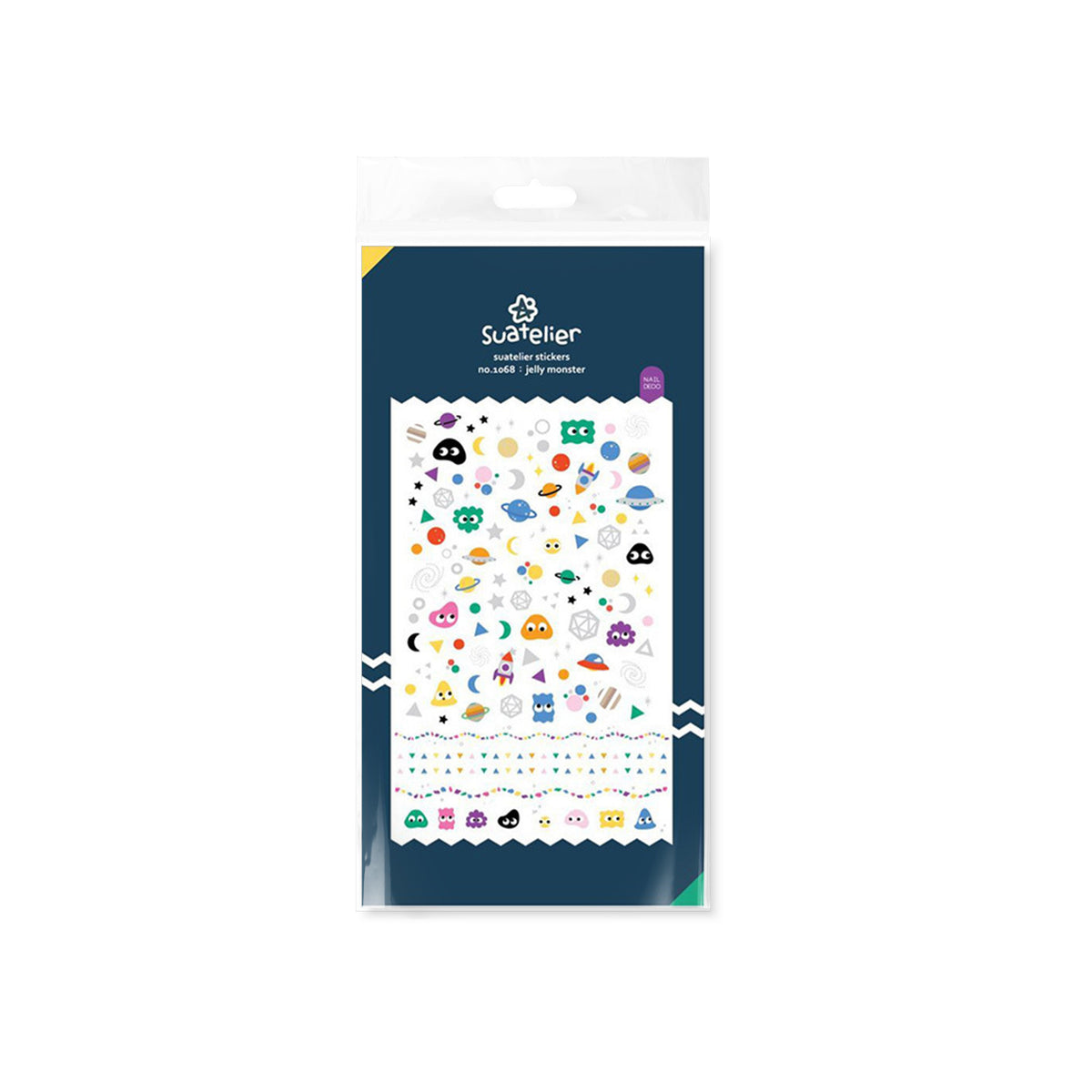 Jelly Monster Decorative Sticker Sheet for Journaling by Suatelier
