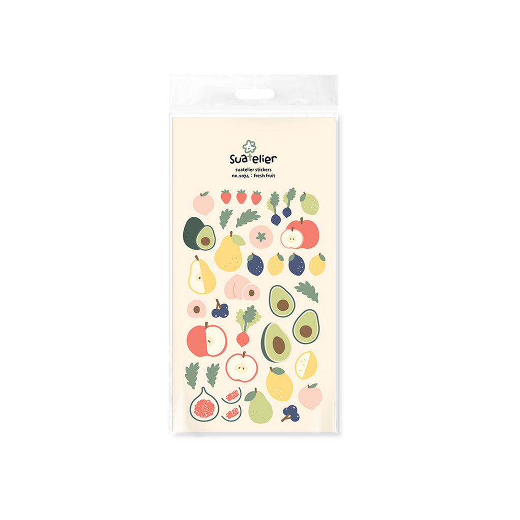 Suatelier Fresh Fruit Sticker Sheet for Journaling by LuLuFun Studio