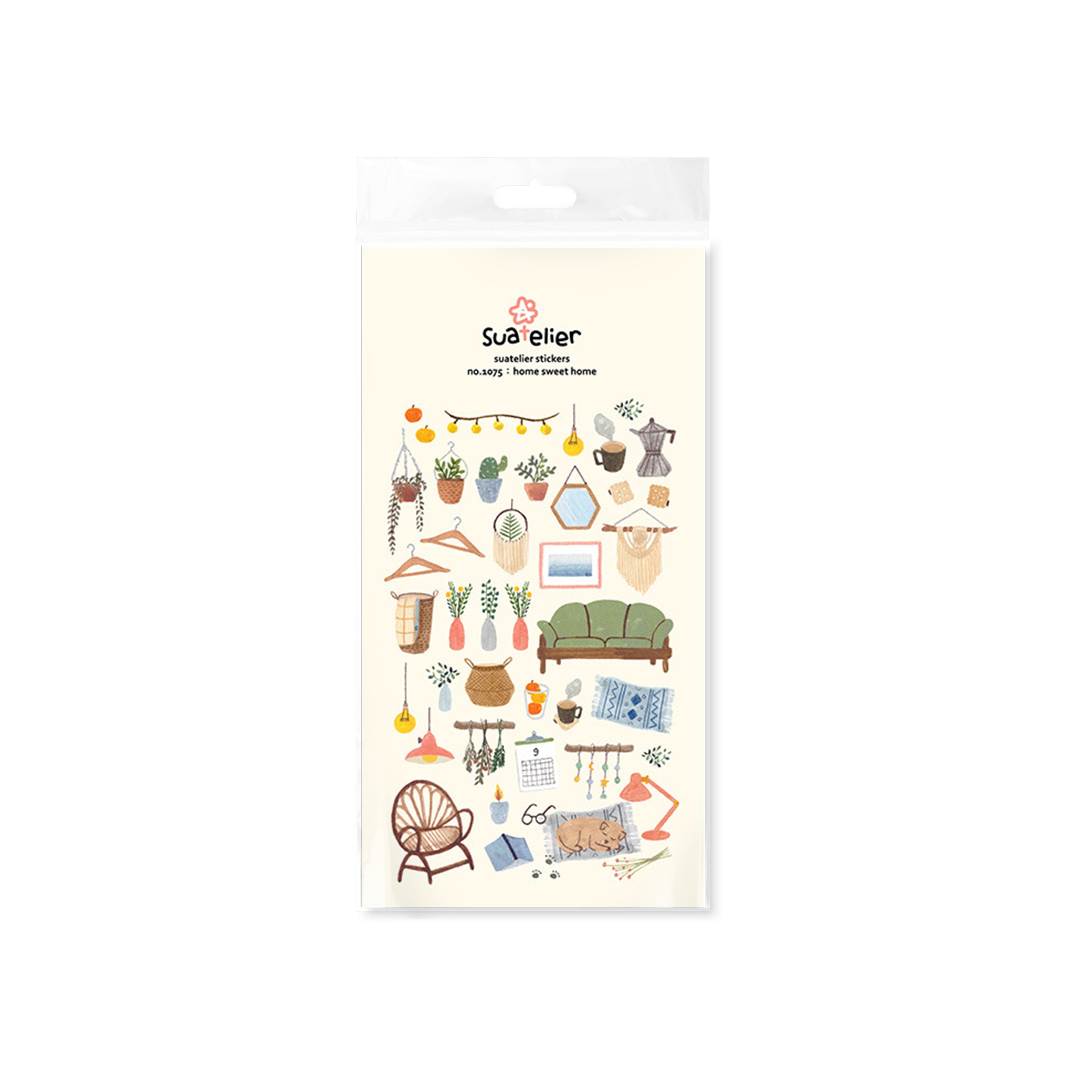 Suatelier Home Sweet Home Decorative Stickers for Scrapbooking - 1 Sheet