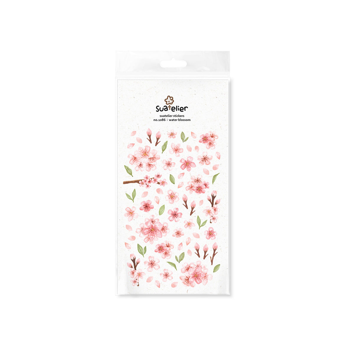 Water Blossom Floral Stickers for Journaling by LuLuFun Studio – 1 Sheet
