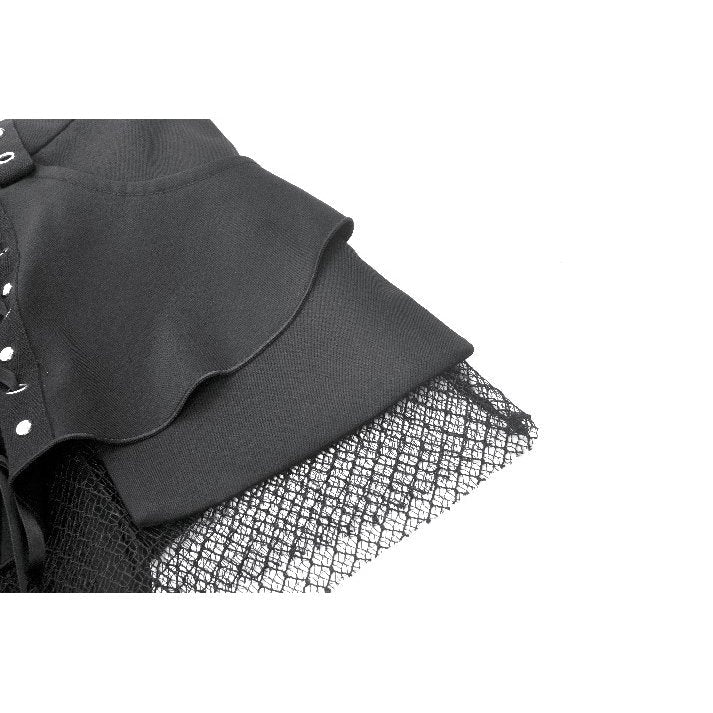 Dark in Love Lace-Up Convertible Goth Flare Trousers and Shorts