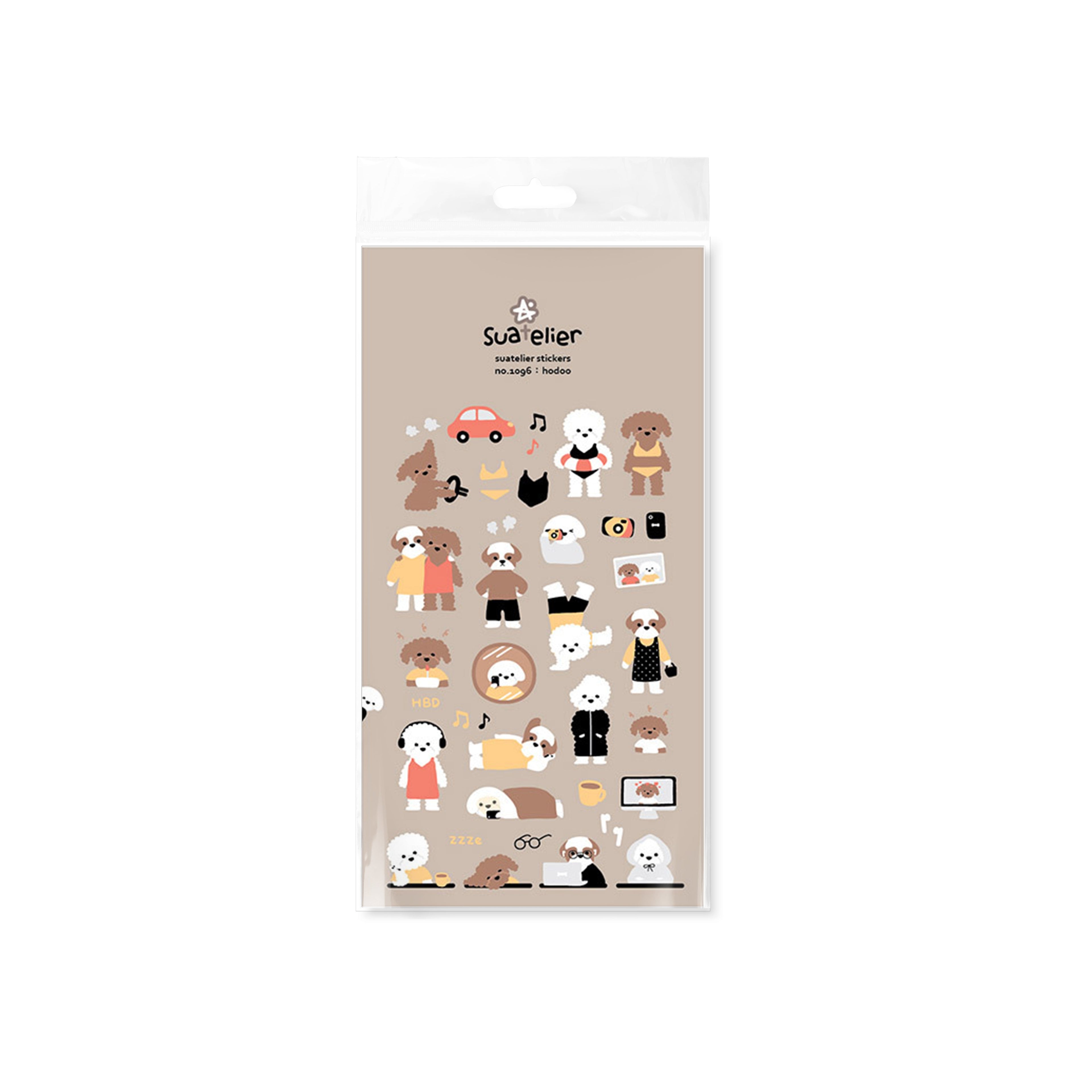 Suatelier Hodoo Decorative Stickers for Journaling and Scrapbooking