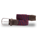 Swole Panda Burgundy Zigzag Woven Belt – Recycled Elasticated Unisex