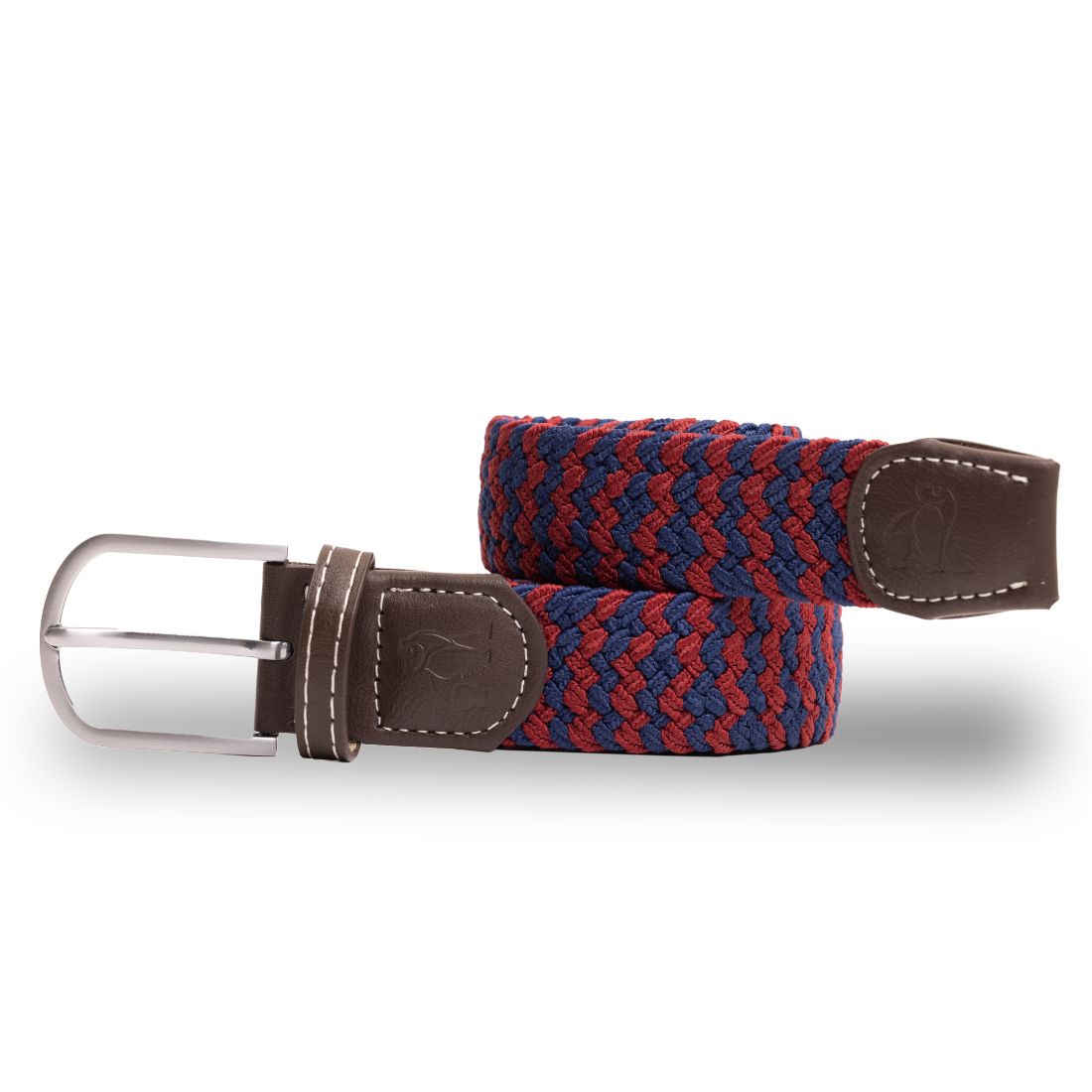 Swole Panda Burgundy Zigzag Woven Belt – Recycled Elasticated Unisex
