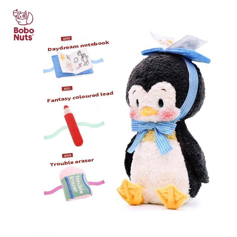 Bobo Nuts Olly Penguin Plush Toy – Soft Polyester Cuddly Stuffed Animal