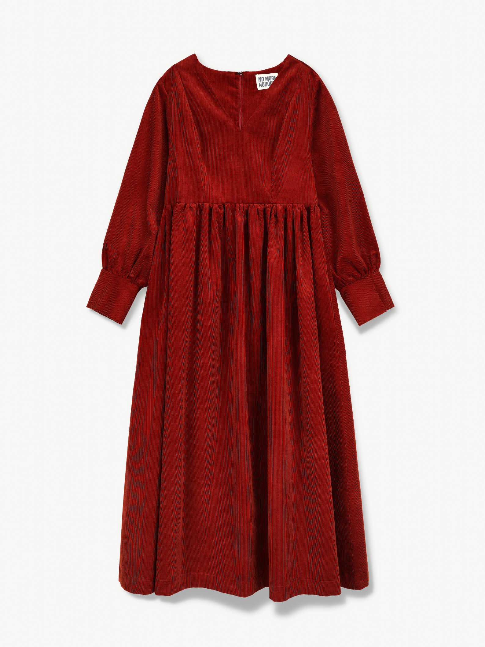 No More Nobody Michelle Oversized Corduroy Maxi Dress with Pockets