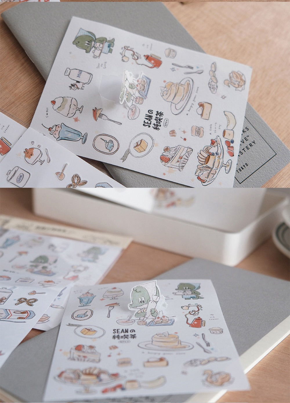 Afternoon Tea Washi Sticker Sheet - A Gator Life Cute Journaling Decor