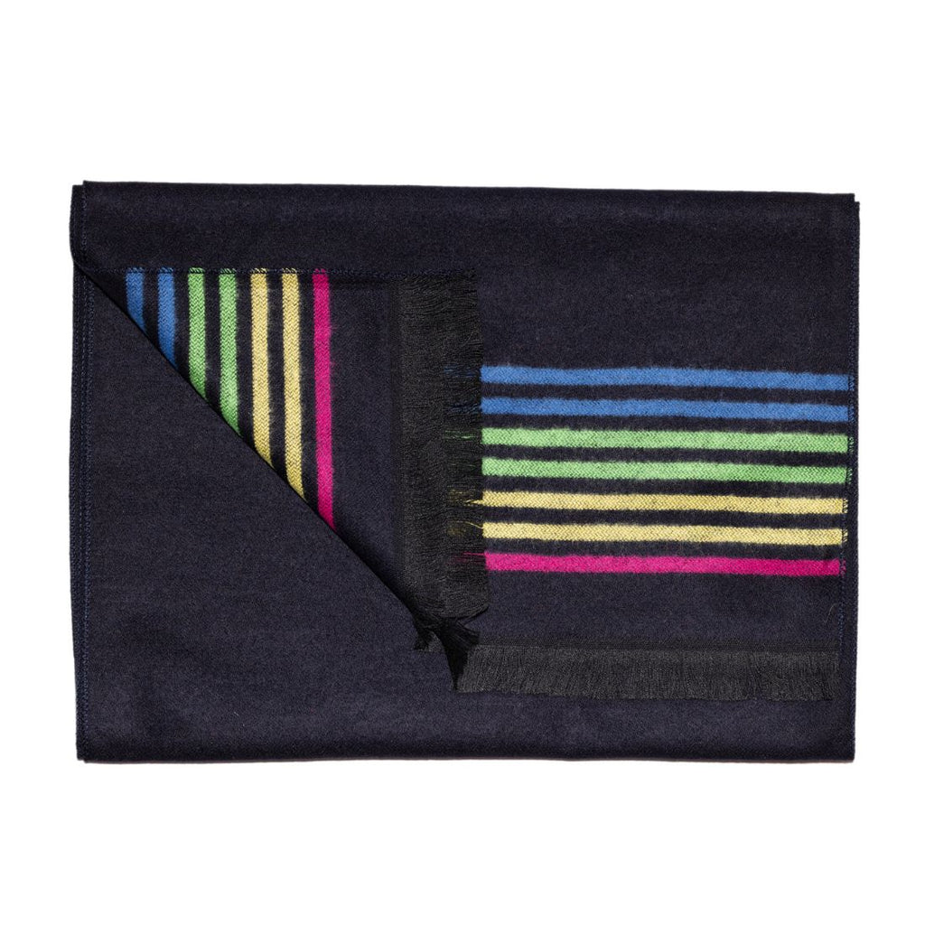 Swole Panda Black Fine Stripe Bamboo Scarf – Sustainable & Breathable