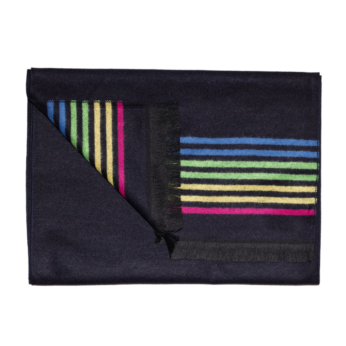Swole Panda Black Fine Stripe Bamboo Scarf – Sustainable & Breathable