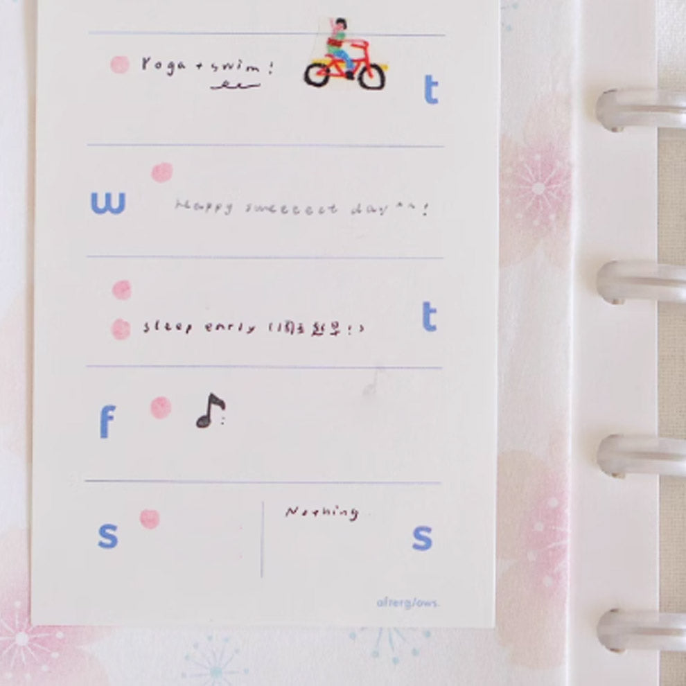 LuLuFun Studio Weekly Plan Memo Note Pad - 60 Sheets Stationery