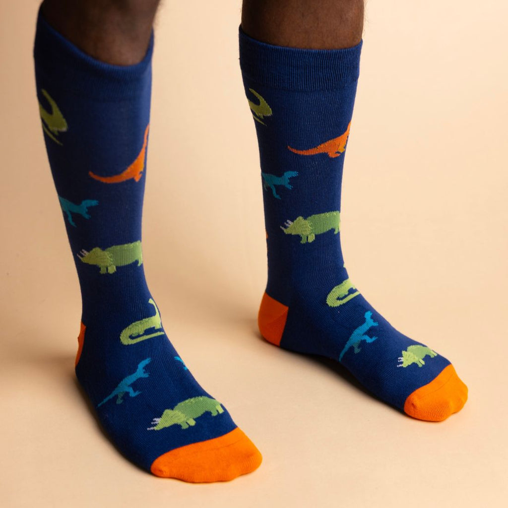 Swole Panda Dinosaur Bamboo Socks – Breathable Novelty Crew Socks