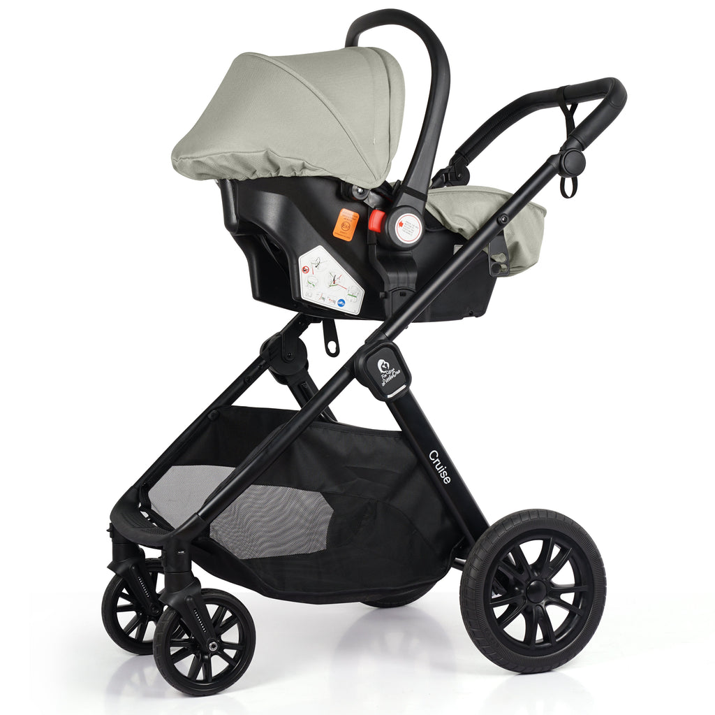 For Your Little One Cruise 3-in-1 Travel System with R129 Car Seat - Sage