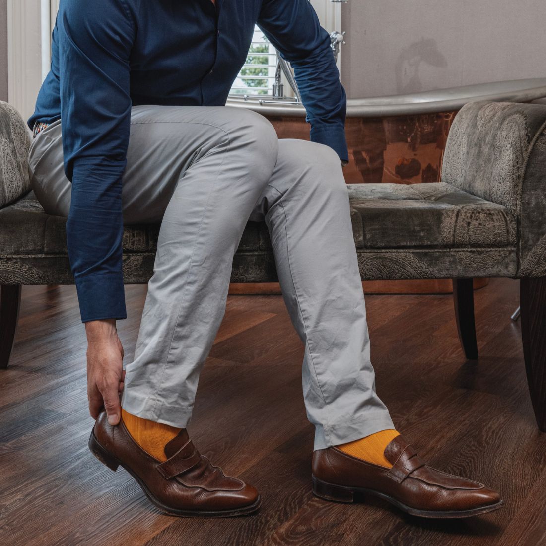 Swole Panda Bumblebee Yellow Bamboo Socks – Soft & Breathable Footwear