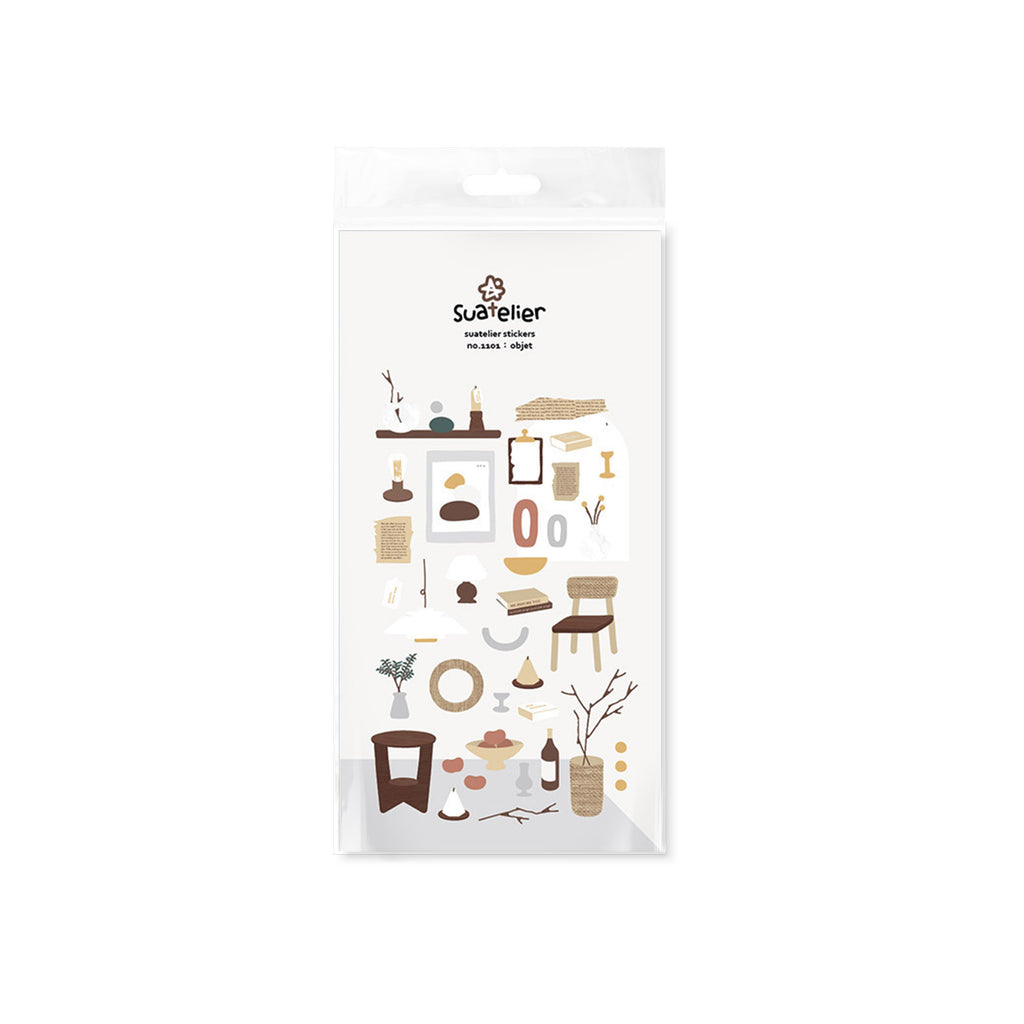Suatelier Decorative Stickers for Journaling and Scrapbooking - 1 Sheet