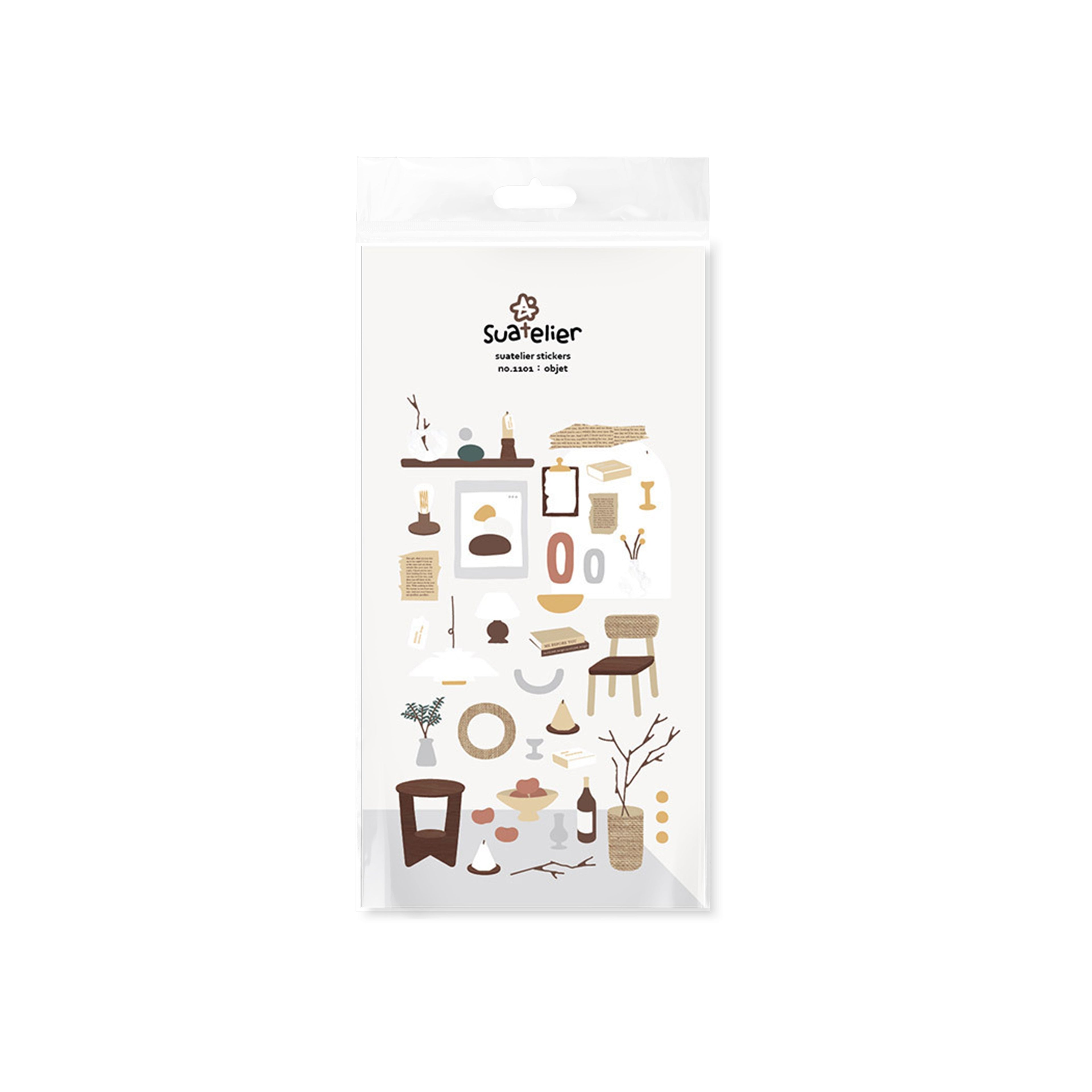 Suatelier Decorative Stickers for Journaling and Scrapbooking - 1 Sheet