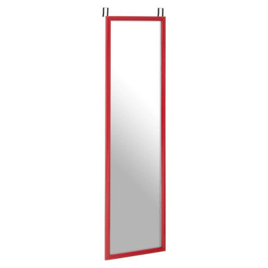 Orsina Over Door Mirror – Full Length Red Plastic Frame Mirror
