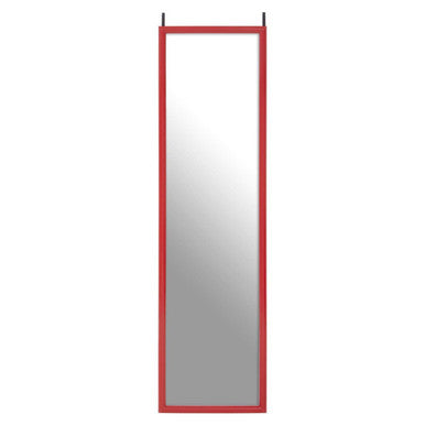 Orsina Over Door Mirror – Full Length Red Plastic Frame Mirror