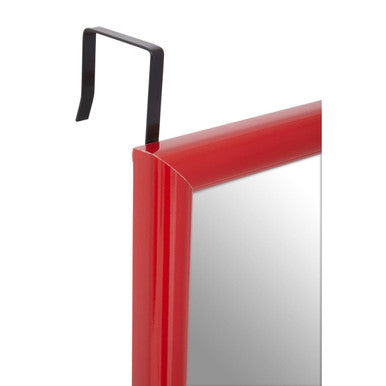 Orsina Over Door Mirror – Full Length Red Plastic Frame Mirror