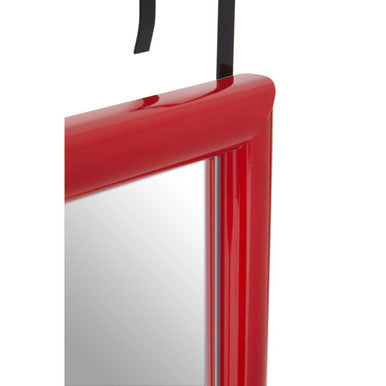 Orsina Over Door Mirror – Full Length Red Plastic Frame Mirror
