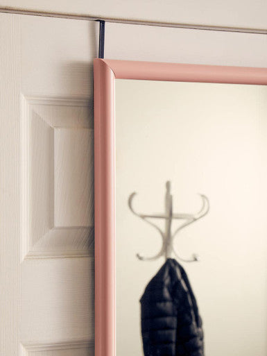 Orsina Over Door Mirror – Full Length Pink Plastic Frame Mirror