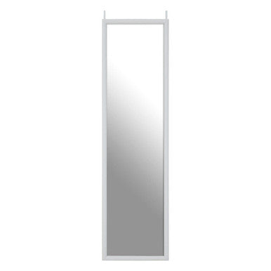 Orsina Full-Length Over Door Mirror | White Plastic Frame – 120cm