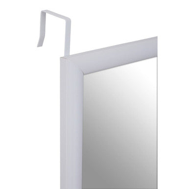 Orsina Full-Length Over Door Mirror | White Plastic Frame – 120cm