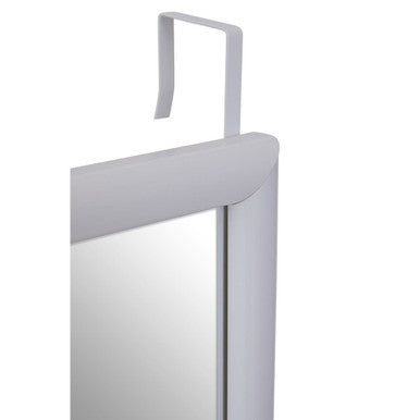 Orsina Full-Length Over Door Mirror | White Plastic Frame – 120cm