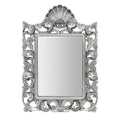 Orsina Corelli Silver Wall Mirror – Baroque Rectangular Polyresin Frame
